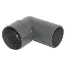 FloPlast Solvent Weld Conversion Bend 90° Anthracite Grey 40mm 5 Pack
