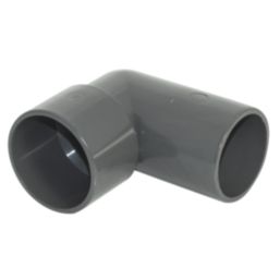 FloPlast Solvent Weld Conversion Bend 90° Anthracite Grey 40mm 5 Pack