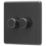Arlec  2-Gang 2-Way LED Dimmer Switch  Charcoal