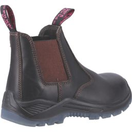 Hard Yakka Banjo  Ladies Safety Dealer Boots Brown Size 8