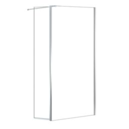 Triton Neo  Frameless Showerwall & Swivel Panel Chrome 1000mm x 2015mm