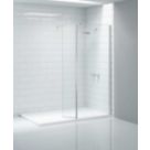 Triton Neo  Frameless Showerwall & Swivel Panel Chrome 1000mm x 2015mm
