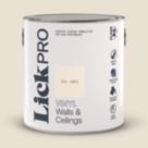 LickPro  2.5Ltr White RAL 9001 Vinyl Matt Emulsion  Paint