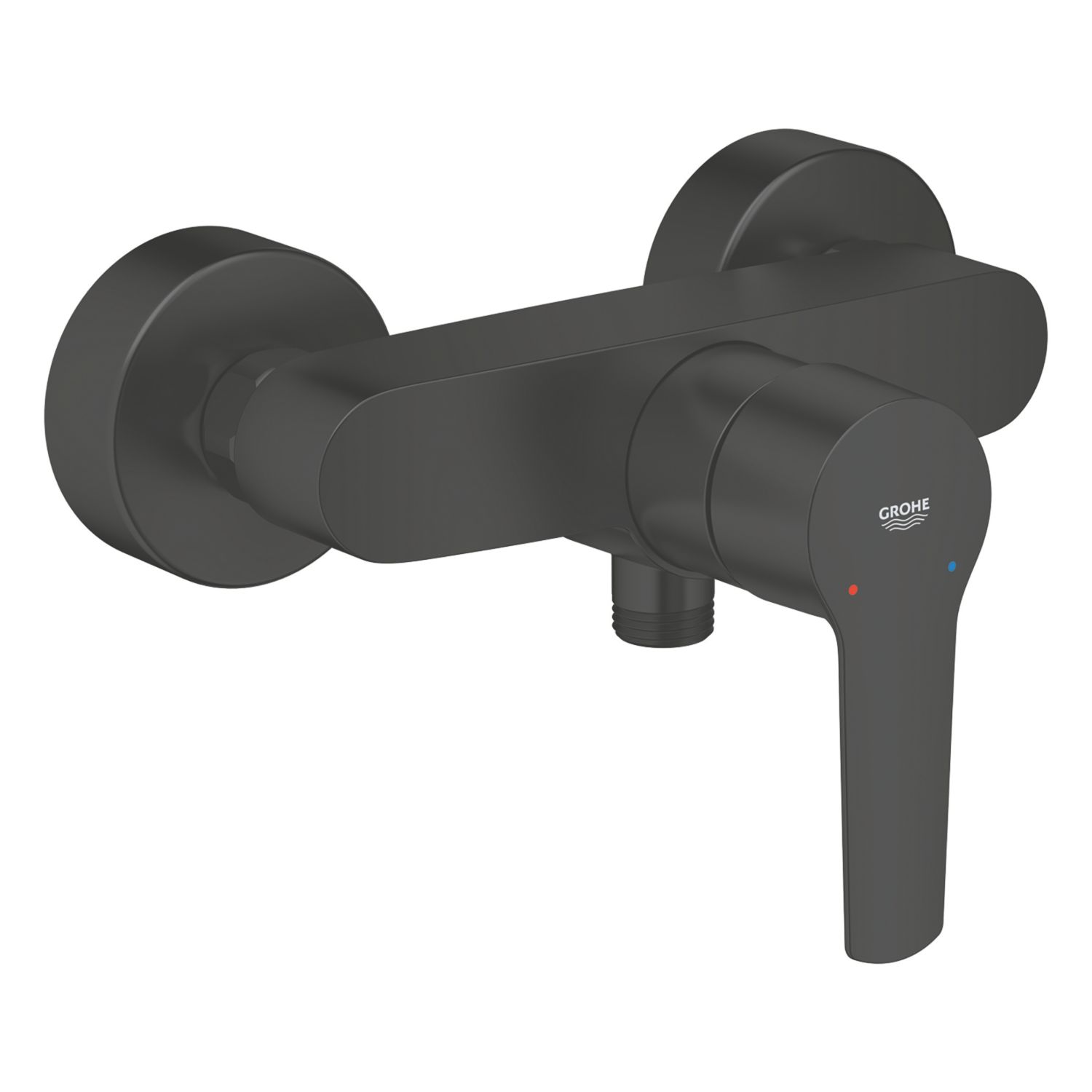 Grohe Start Exposed Single Outlet Manual Matt Black Wall-Mounted Shower Mixer Valve (778YX)