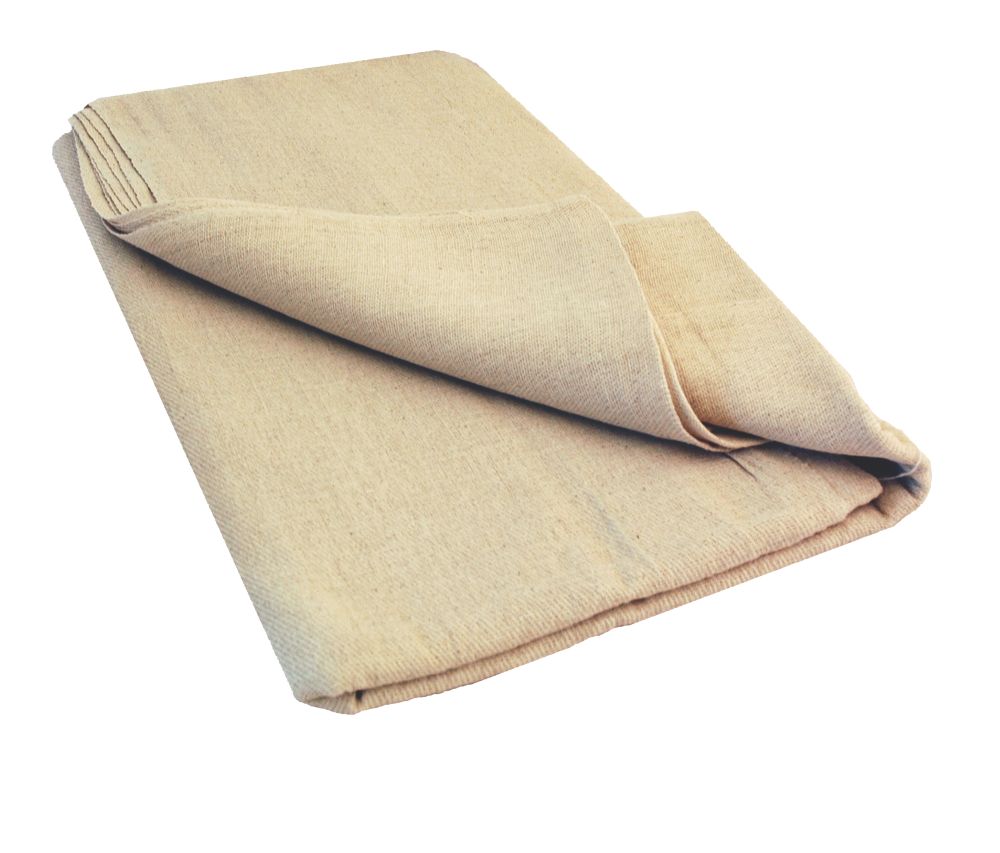 No Nonsense Cotton Twill Dust Sheet 12' x 12' | Dust Sheets | Screwfix.com