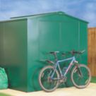 Asgard Gladiator 7' 6" x 7' 6" (Nominal) Apex Metal Shed Green