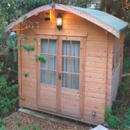 Shire Kilburn 12' x 14' (Nominal) Arched Timber Log Cabin