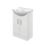 Idaho 2-Door Bathroom Vanity Unit with Ceramic Basin  Gloss White 560mm x 420mm x 855mm
