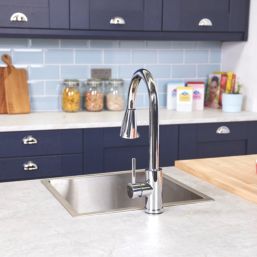 ETAL Luxr  Pull-Out Style Kitchen Mixer Tap Chrome Finish