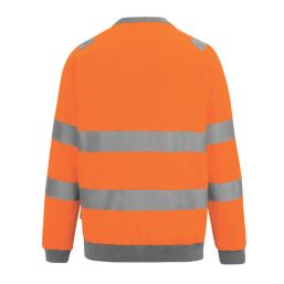Regatta Hi-Vis Pro Contract Crew Neck Sweatshirt Orange Large 48" Chest