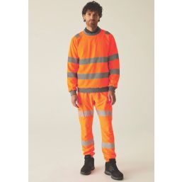 Regatta Hi-Vis Pro Contract Crew Neck Sweatshirt Orange Large 48" Chest