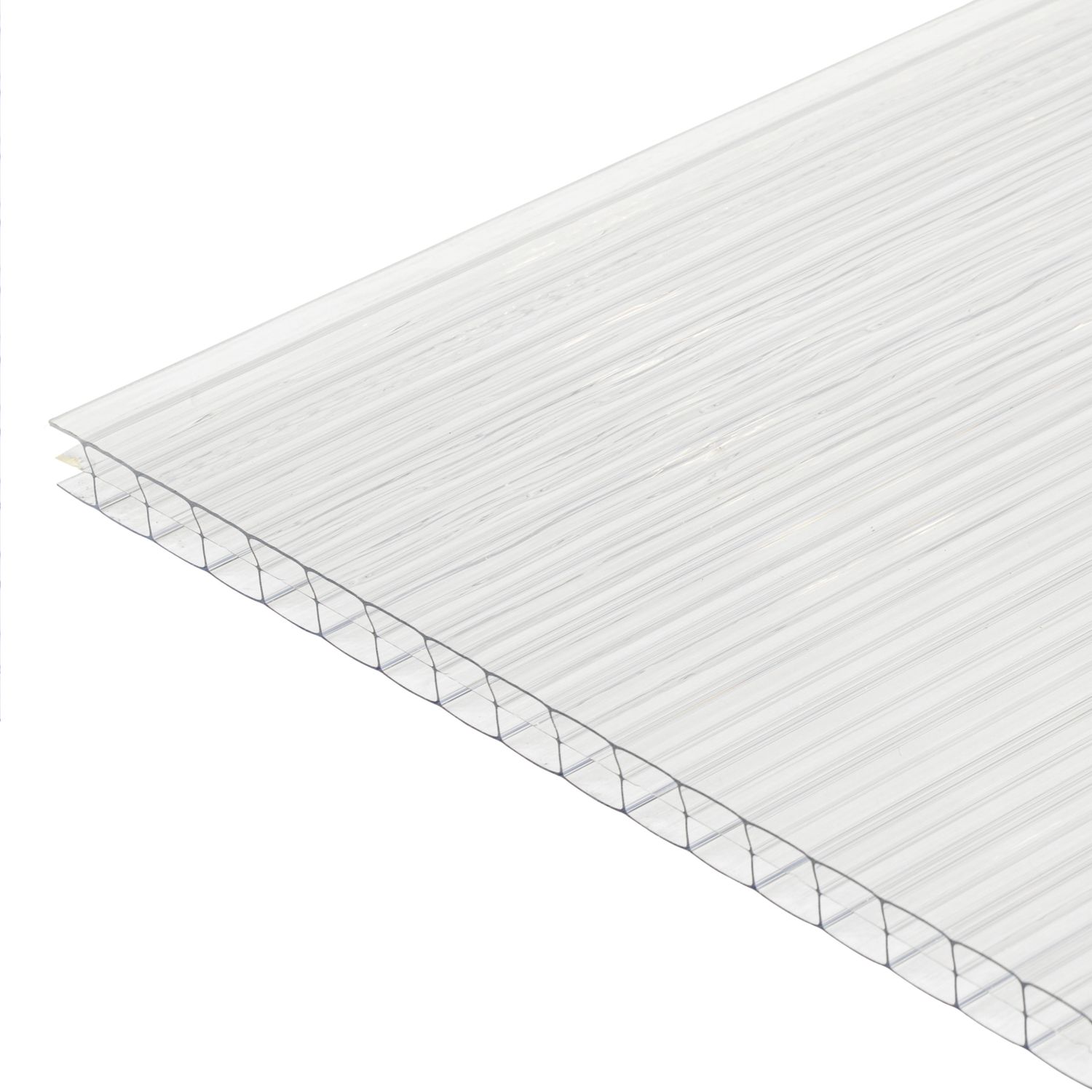 Radmat Building Materials Triplewall Polycarbonate Sheet Clear 690mm x 16mm x 3000mm (779CY)