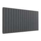 Reina Flat Double 600mm x 1254mm 4369BTU Anthracite Horizontal Designer Radiator