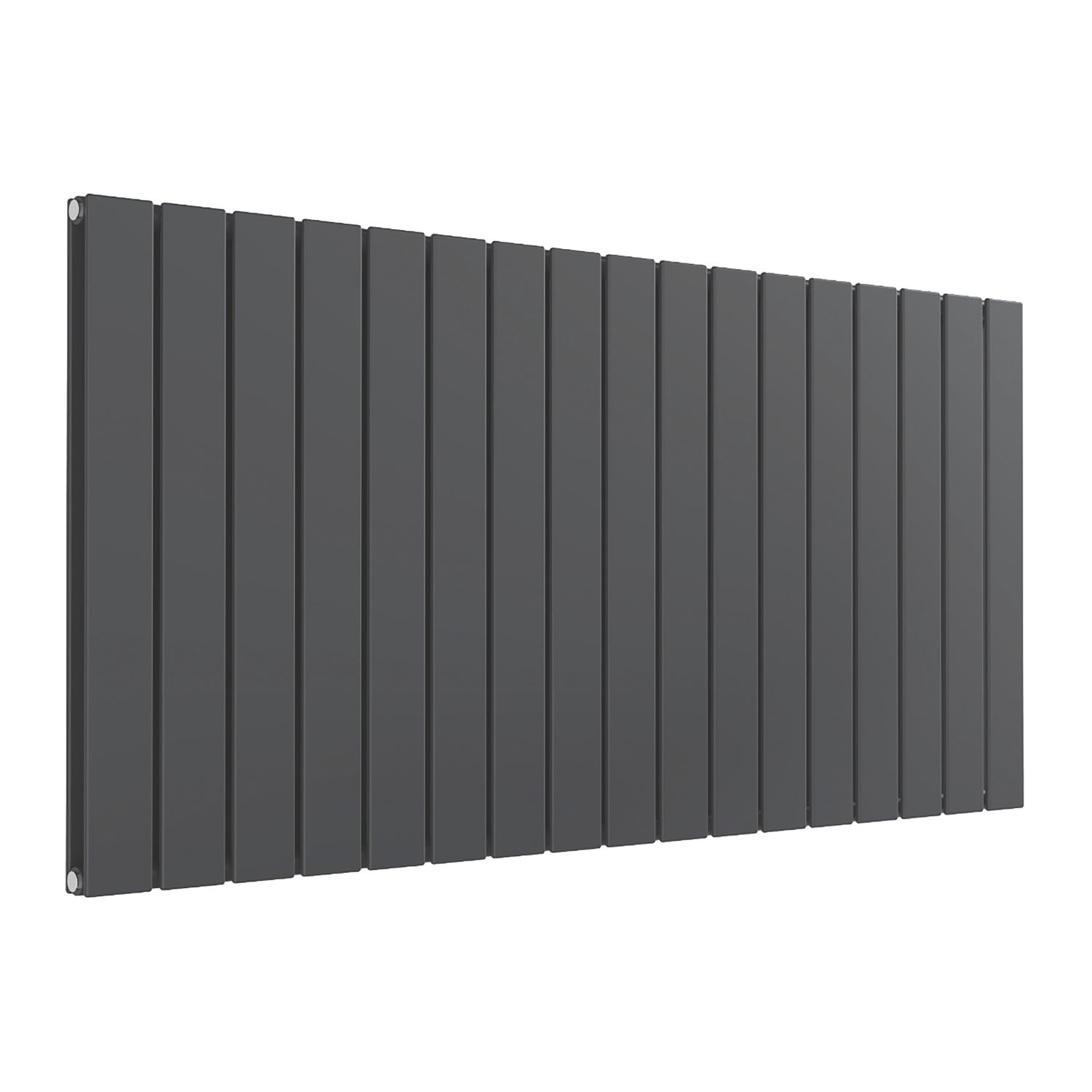 Reina Flat Double 600mm x 1254mm 4369BTU Anthracite Horizontal Designer Radiator (779EE)