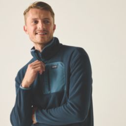 Regatta Frankie Half Zip Fleece Navy / China Blue 3X Large 59" Chest