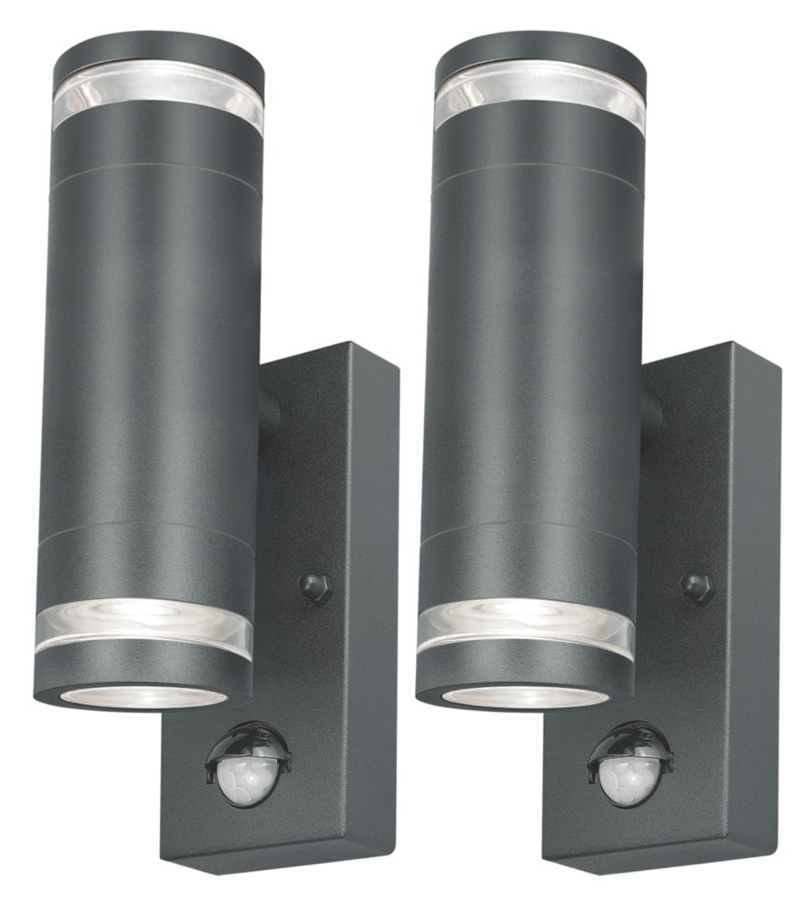 4lite Marinus Outdoor BiDirectional Wall Lights With PIR & Photocell