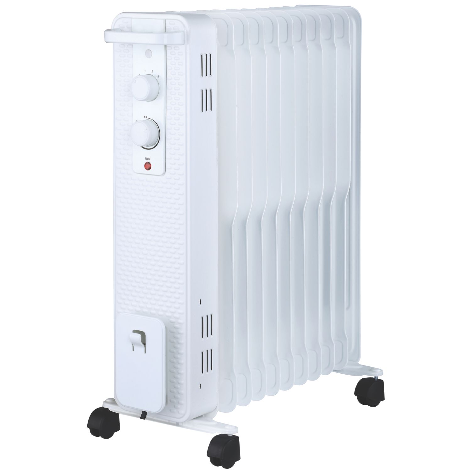 2400W Electric Portable Oil-Filled Radiator White (779HF)