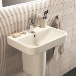 Ideal Standard i.life S Washbasin & Pedestal 1 Tap Hole 550mm