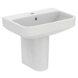 Ideal Standard i.life S Washbasin & Pedestal 1 Tap Hole 550mm