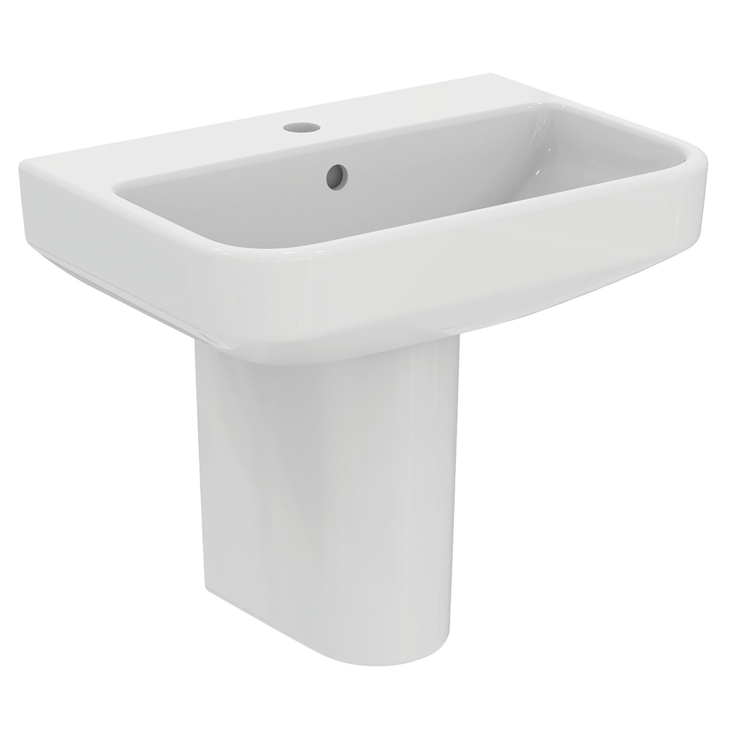 Ideal Standard i.life S Washbasin & Pedestal 1 Tap Hole 550mm (779HM)