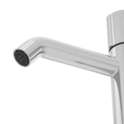 Swirl Gallen Chrome 192.6mm Standard Round Head Mono Basin Mixer Tap  With Waste
