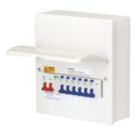 Deta  10-Module 7-Way Populated  Main Switch Consumer Unit with SPD