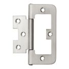 Smith & Locke Satin Nickel  Flush Hinges 75mm x 51.5mm 2 Pack