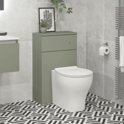 Newland  Floorstanding Toilet Unit Sage Green Matt 500mm x 260mm x 850mm