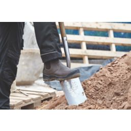 Apache AP715SM Size 11  Brown Water-Resistant Steel Toe Cap Safety Dealer Boots