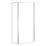 Triton Neo  Frameless Showerwall & Swivel Panel Chrome 800mm x 2015mm
