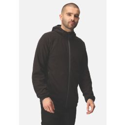 Regatta Navigate Hooded Zip Fleece Black/Seal Grey Medium 39.5" Chest