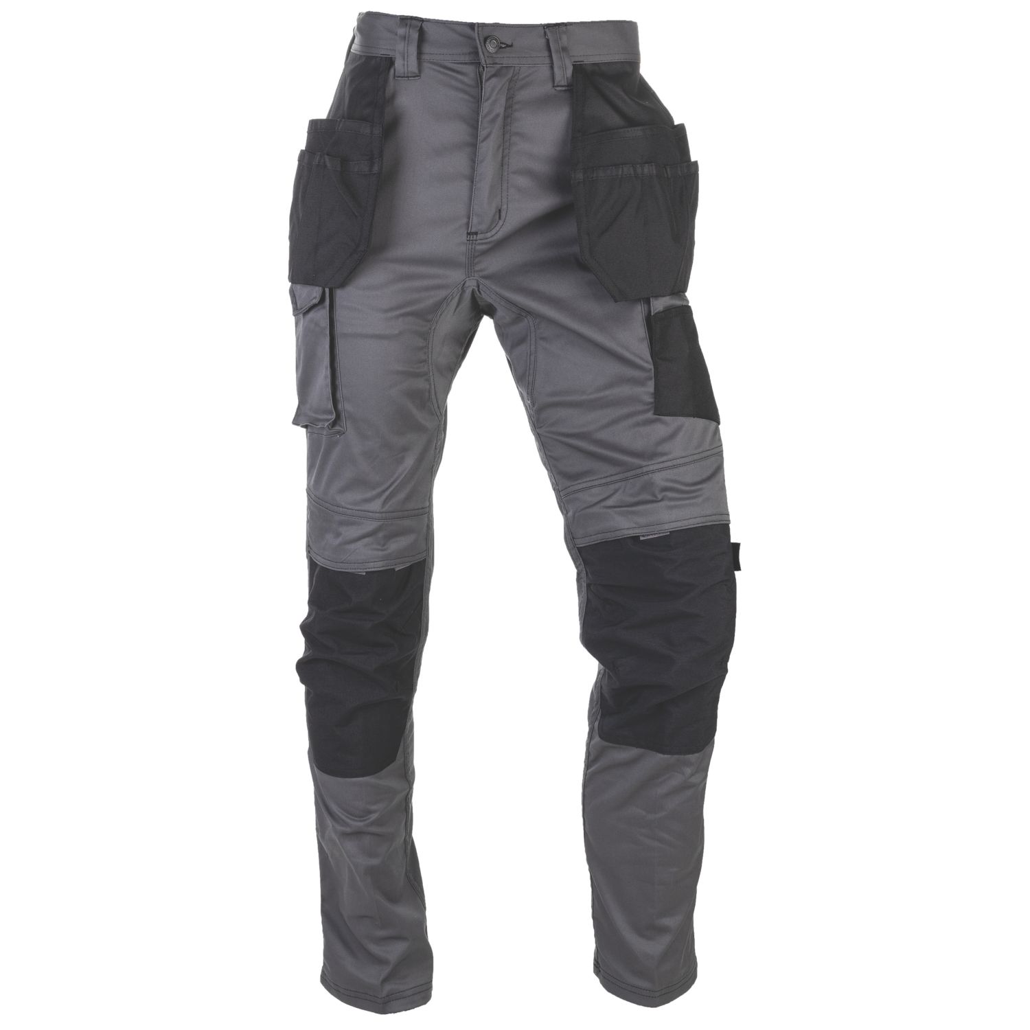 CAT Essentials Stretch Knee Pocket Work Trousers Black 34" W 30" L (779XC)