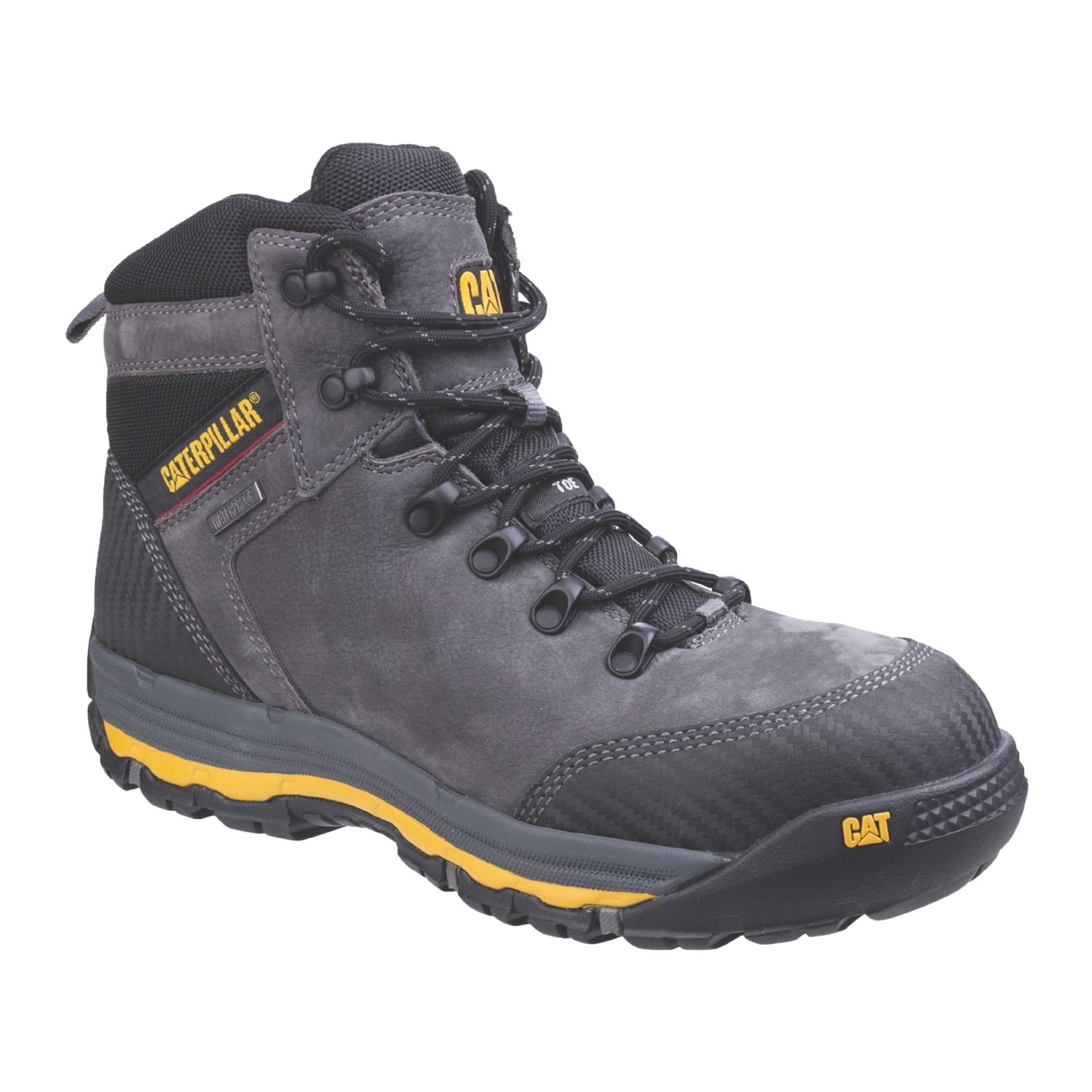 CAT Munising Size 13 Grey Waterproof Safety Boots (779XK)