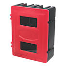 HS72 Double Fire Extinguisher Cabinet 585mm x 270mm x 720mm Red / Black