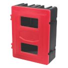 Double Fire Extinguisher Cabinet 585mm x 270mm x 720mm Red/Black