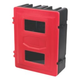 Double Fire Extinguisher Cabinet 585mm x 270mm x 720mm Red/Black