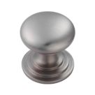 Fingertip Design Victorian Mushroom Cupboard Knob Satin Stainless Steel 38mm