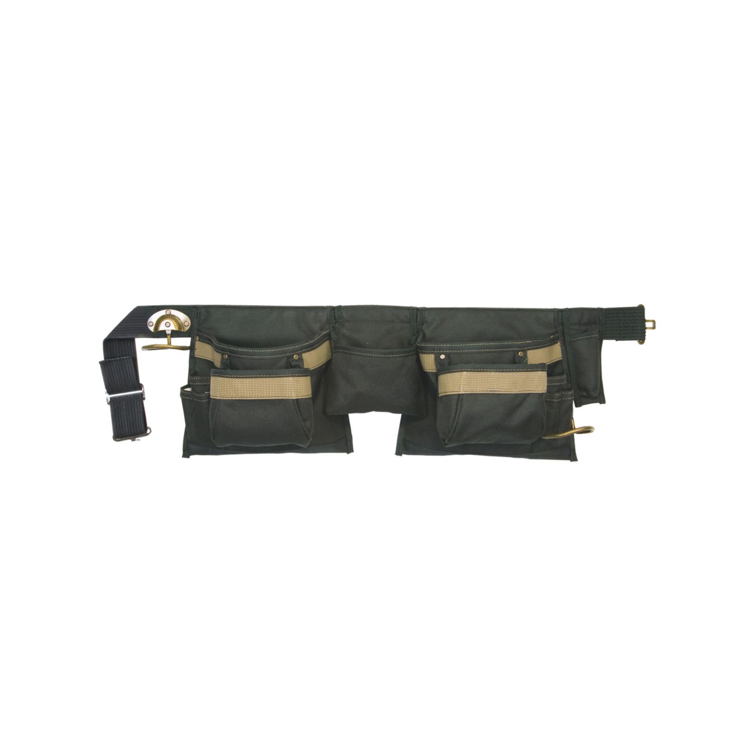 Kunys AP-1429 Carpenters Apron 29-46" Black/Brown (7808X)