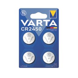 Varta CR2450 3V Coin Cell Lithium Batteries 4 Pack