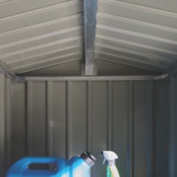 Rowlinson  Brentvale  7' x 2' 6" (Nominal) Apex Metal Shed Grey