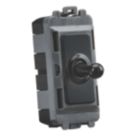 Knightsbridge  20AX Grid Intermediate Toggle Switch Matt Black