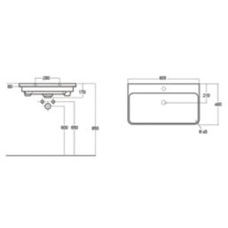 Essentials Genoa Vanity Unit with Basin Matt Latte 805mm x 460mm x 360mm