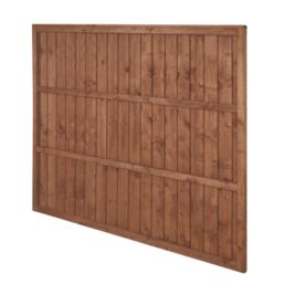 Forest Vertical Board Closeboard  Fence Panels Golden Brown 6' x 5' Pack of 3