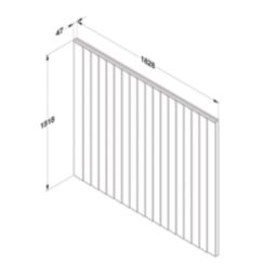 Forest Vertical Board Closeboard  Fence Panels Golden Brown 6' x 5' Pack of 3