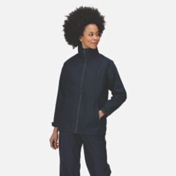 Regatta Hudson  Womens Fleece-Lined Waterproof Jacket Navy  Size 18
