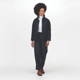 Regatta Hudson  Womens Fleece-Lined Waterproof Jacket Navy  Size 18