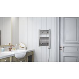 Terma 600mm x 400mm 410BTU Chrome Flat Electric Towel Radiator