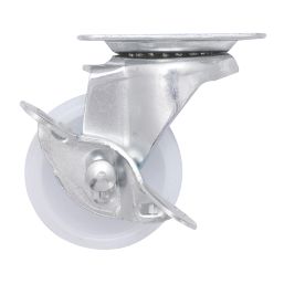 Essentials Braked Swivel Castor 50mm White