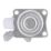 Essentials Braked Swivel Castor 50mm White