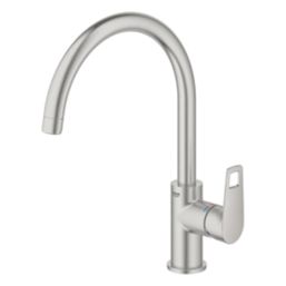 Refurb Grohe Start Cumbria Single Lever Kitchen Sink Mixer Tap Supersteel